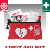 New ST JOHN AMBULANCE AED Ready Kit, Automated Electronic Defibrillator #618008