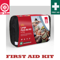 New ST JOHN AMBULANCE Large First Aid Kit, Comprehensive, Water Resistant #640003