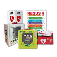 ST JOHN ZOLL AED 3 Cabinet Bundle W/ Defibrillator Storage Emergency #8881131CB