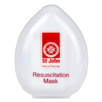 ST JOHN Reusable Resuscitation Mask CPR First Aid Emergency Protection #8883548