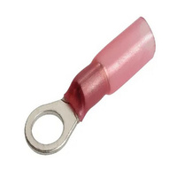 NARVA 2.5 - 3mm Adhesive Lined Ring Terminal Red 3/16" Diameter #56360BL