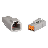 NARVA 2 Way DTM DEUTSCH® Connector Kit (Blister Pair - Male/Female) #57314BL