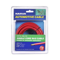 NARVA Battery Cable 8 B&s 100 7 Meter Roll - Red #5808-7RD