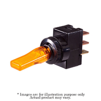 New NARVA 12V Toggle Amber LED Illuminated Off/On SPST 20A Switch 60255BL