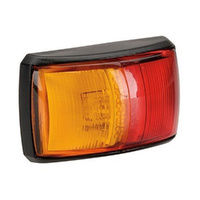 NARVA Model 14 Led Side Marker Red / Amber Black Base #91403