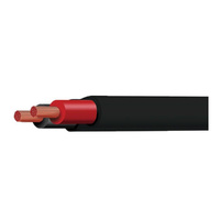 TYCAB Twin Sheath Cable 3mm Red / Black 100m Tyree #CB003A2-100BKRD