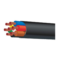 TYCAB 3mm 7 Core Trailer Cable 30M Black Sheath 10A Rating 14 Strand CB003A7-030