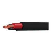 TYCAB Twin Sheath Cable 5mm Red / Black 100m Tyree #CB005A2-100BKRD