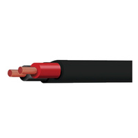 TYCAB Twin Sheath Cable 6mm Red / Black 30m Tyree #CB006A2-030BKRD