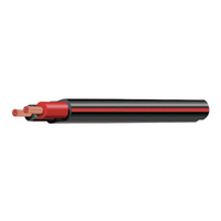 TYCAB Black / Red 6 B&S Twin Core 50M Twin Sheath 103A 90° Cable CB106A2-050BKRD