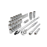 CHICANE 35 Piece 3/8? Inch Drive Socket Set #CH1001