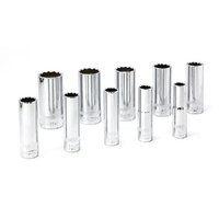 CHICANE 10 Piece 3/8? Inch Drive Metric Deep Socket Set #CH1128