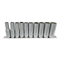 CHICANE 10 Piece 1/2? Inch Drive Metric Deep Socket Set #CH1129