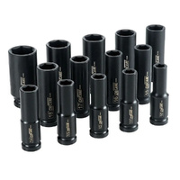 CHICANE 14 Piece 1/2? inch Drive Metric Deep Impact Socket Set #CH1132