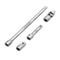 CHICANE 4 Piece 1/4" Drive Wobble Plus Extension Bar & Accessory Set #CH1148