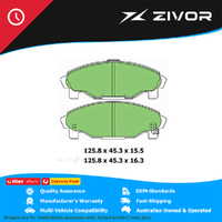 New PROTEX Brake Pads - Front For DAIHATSU PYZAR GRV 1.6L HDEP #DB1271B