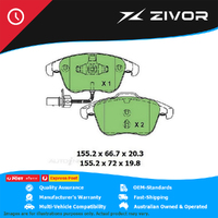 New PROTEX Brake Pads For AUDI A4 2.0 TDI B8 4D Sedan 2.0L CAGA #DB2184UP