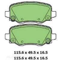 New PROTEX Brake Disc Ultra Pad Set - Rear For Jeep Cherokee 2014-2017 DB3189CP