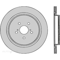 New PROTEX Brake Disc Rotor For Lexus RX450H 2015-2021 DR1258