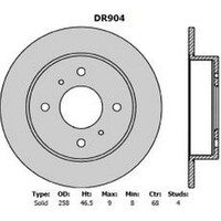 New PROTEX Brake Disc Ultra Rotor - Rear For Nissan 180SX 1988-1990 DR904