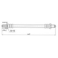 New PROTEX Hydraulic Hose - Front For Toyota Soarer 1983-1985 H1164