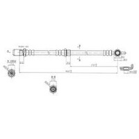 New IBS Brake Hydraulic Hose - Front For Mazda 323 1978-1985 H1316