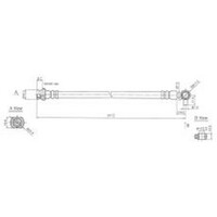 New PROTEX Hydraulic Hose - Front For Nissan Urvan 1987-1993 H1818