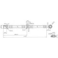 New PROTEX Hydraulic Hose - Front For Subaru Leone 1975-1985 H1846