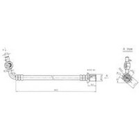 New PROTEX Hydraulic Hose - Front For Toyota Hiace 1983-2005 H3268