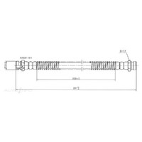 New PROTEX Hydraulic Hose - Rear For Hyundai GETZ 2002-2011 H3531