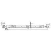New PROTEX Hydraulic Hose - Front For Subaru Liberty 1998-2009 H3567