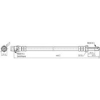 New PROTEX Hydraulic Hose - Front For Mercedes Benz Sprinter 1998-2006 H3618
