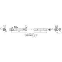 New PROTEX Hydraulic Hose - Front For Toyota Prius-C 2012-2020 H3740