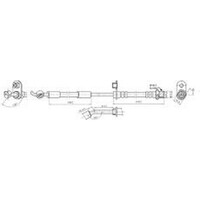 New PROTEX Hydraulic Hose - Front For Toyota Prius-C 2012-2020 H3741