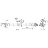 New PROTEX Hydraulic Hose - Front For Toyota Soarer 1991-2001 H3744