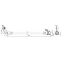 New PROTEX Hydraulic Hose - Front For Toyota Regius 1997-2002 H3750