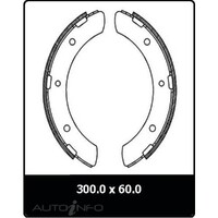 New PROTEX Brake Shoes - Rear For Mitsubishi Fuso Canter 1976-1988 N1561