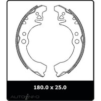 New PROTEX Brake Shoes - Rear For Daihatsu Charade 1987-2000 N1658