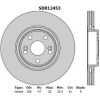 New PROTEX Brake Disc Ultra Select Rotor - Front For Renault Laguna SDR12453