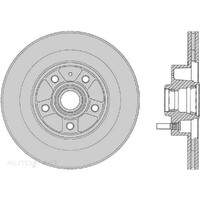 New PROTEX Brake Disc Ultra Select Rotor - Front For Volvo 740 1984-1991 SDR684