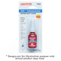 New LOCTITE 243 Threadlocker Super Nut Lock Medium Strength Blue 10ml 1311375