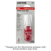 New LOCTITE 263 Threadlocker Super Stud Lock High Strength Red 10ml 1374241