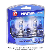 New NARVA H7 Base PX22d Sapphire Plus 50 12V 55W Globe - 2 Piece 48525BL2