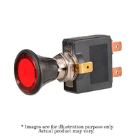 New NARVA 12V Red LED Illuminated 50A Off/On SPST Push/Pull Switch 60025BL