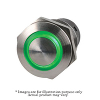 New NARVA 14V Green LED Illuminated 10A Off/On SPST Push Button Switch 60075BL
