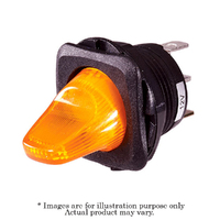 NARVA 12V Amber LED Illuminated 20A Off/On SPST Duckbill Toggle Switch 60270BL