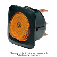 New NARVA 12V Amber Illuminated 25A Off/On SPST Rocker Switch 62051BL