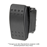 New NARVA 12V Non Illuminated Off/On/On DPDT 20A Sealed Rocker Switch 63108BL