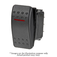 New NARVA 12V Red LED Illuminated Off/On SPST 20A Rocker Switch 63114BL
