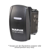 New NARVA Rocker 12 or 24v Blue LED Illuminated off/on Switch 63254BL